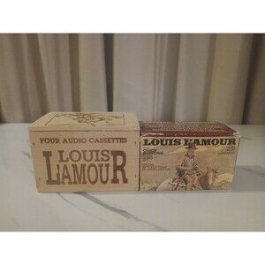 Louis L’Amour Audio Book 2 Box Sets -7 Cassettes - Classic Westerns Old West